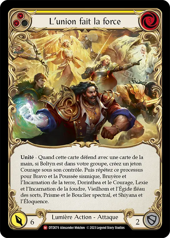 Card: United We Stand (yel)