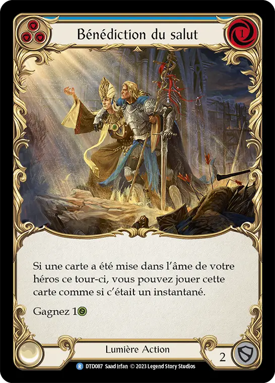 Card: Blessing of Salvation (blu)
