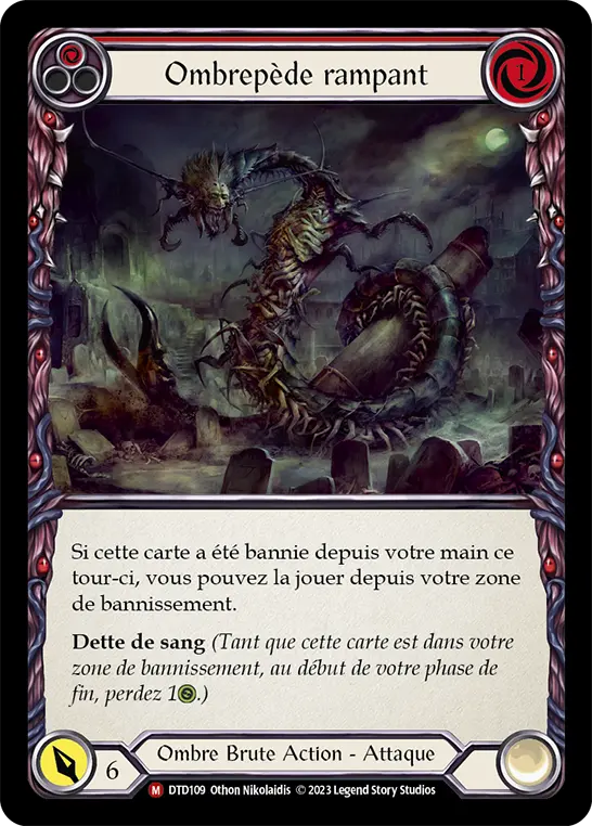 Card: Slithering Shadowpede (red)