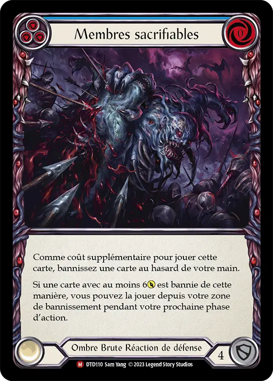 Card: Expendable Limbs (blu)