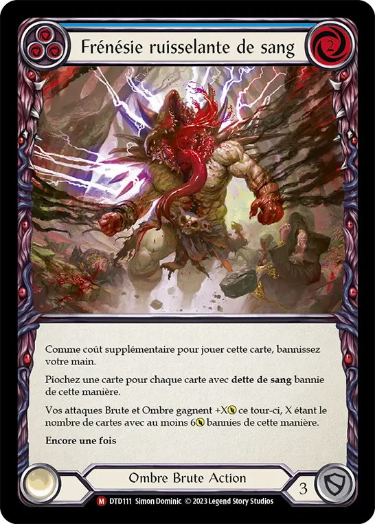 Card: Blood Dripping Frenzy (blu)