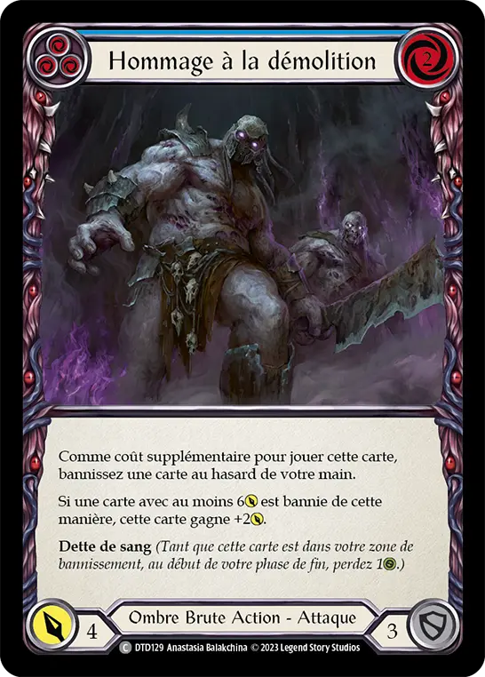 Card: Tribute to Demolition (blu)