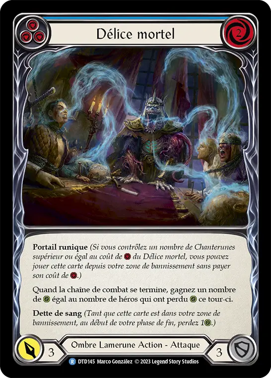 Card: Deathly Delight (blu)