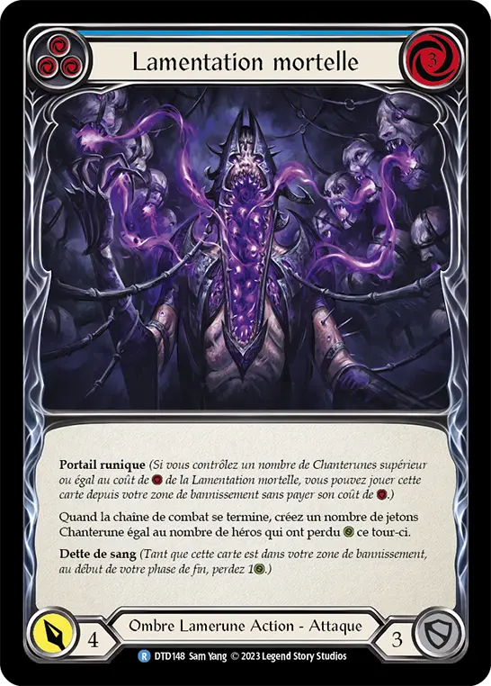 Card: Deathly Wail (blu)