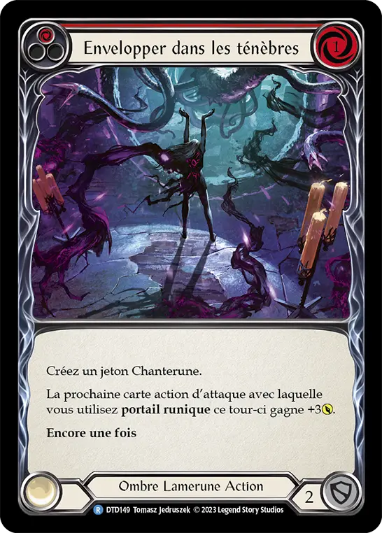 Card: Envelop in Darkness (red)