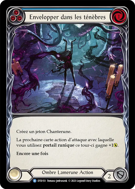 Card: Envelop in Darkness (blu)