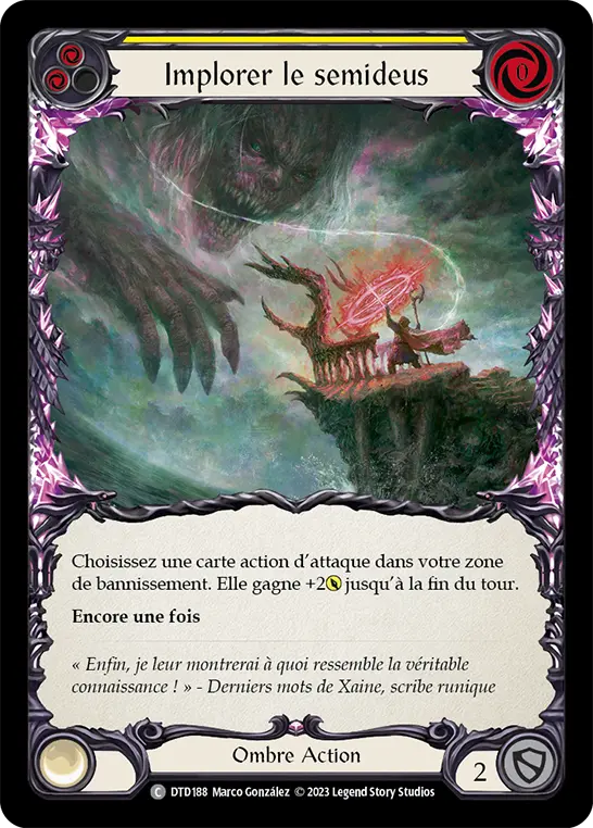 Card: Beseech the Demigon (yel)