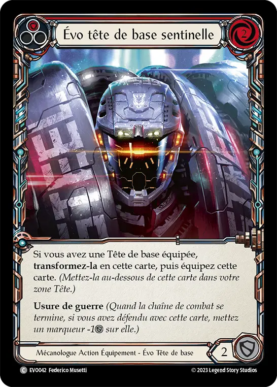Card: Evo Sentry Base Head (red)