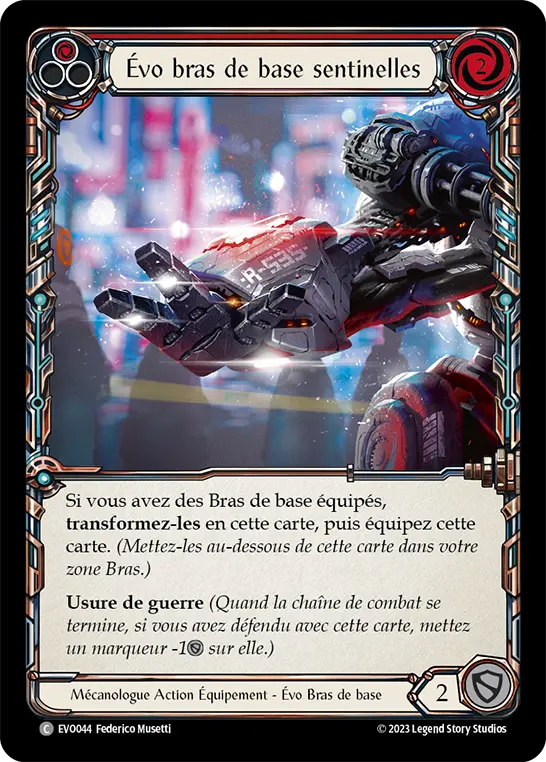 Card: Evo Sentry Base Arms (red)