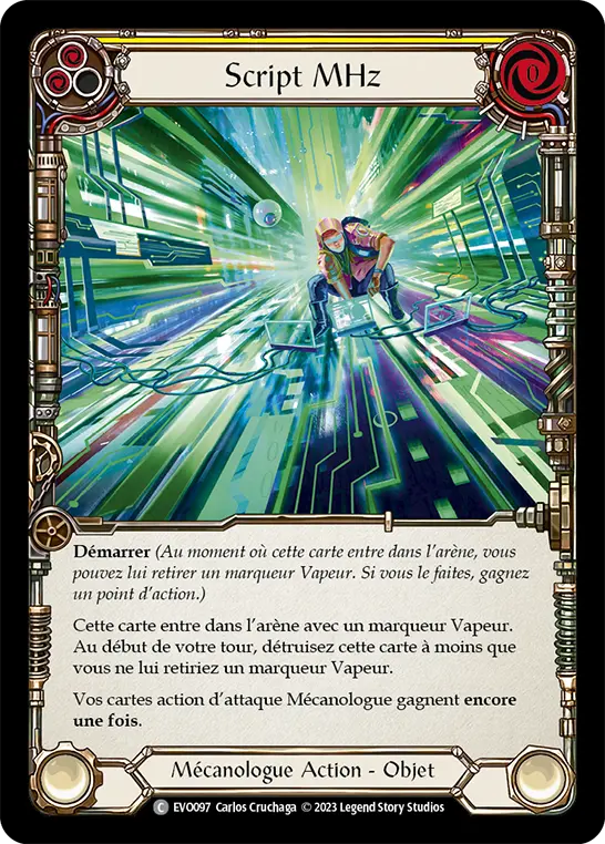 Card: MHz Script (yel)