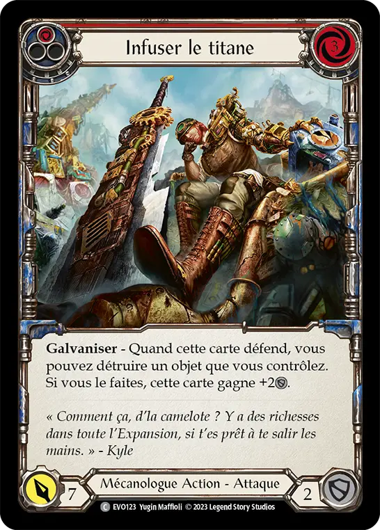 Card: Infuse Titanium (red)