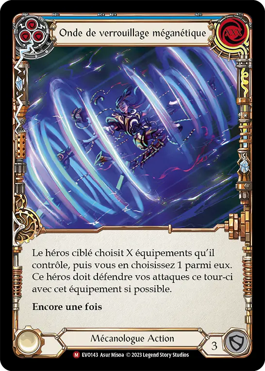 Card: Meganetic Lockwave (blu)