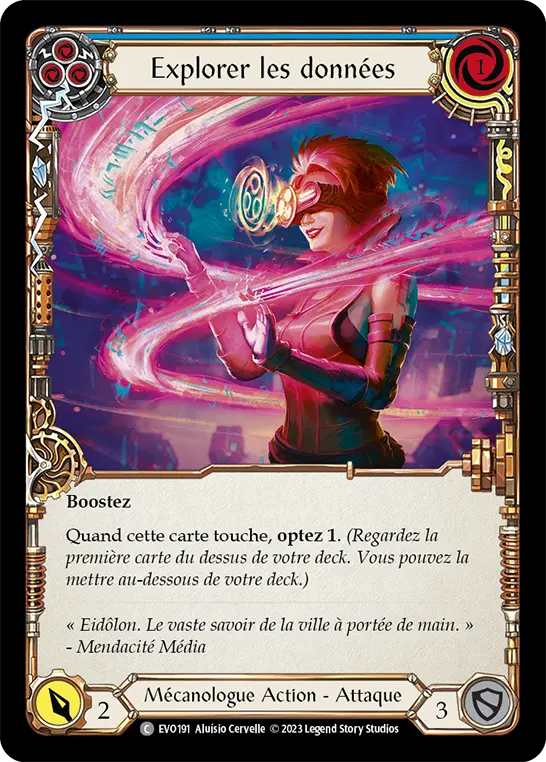 Card: Dive Through Data (blu)