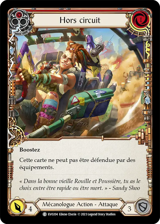 Card: Out Pace (red)