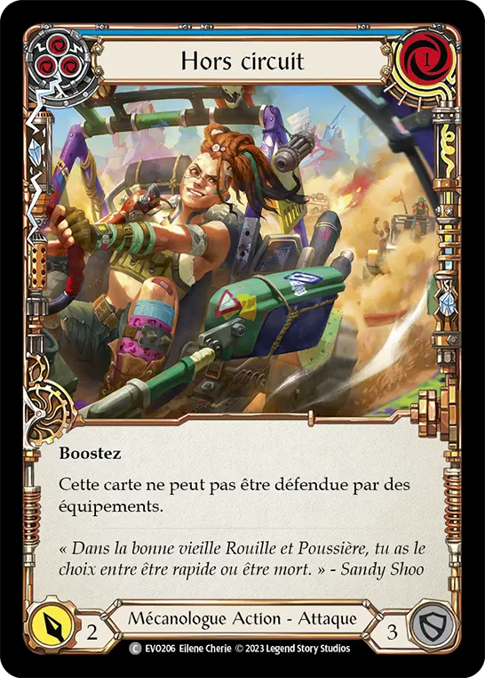Card: Out Pace (blu)