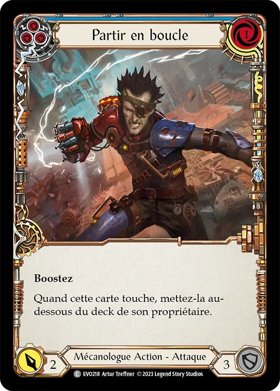Card: Under Loop (blu)