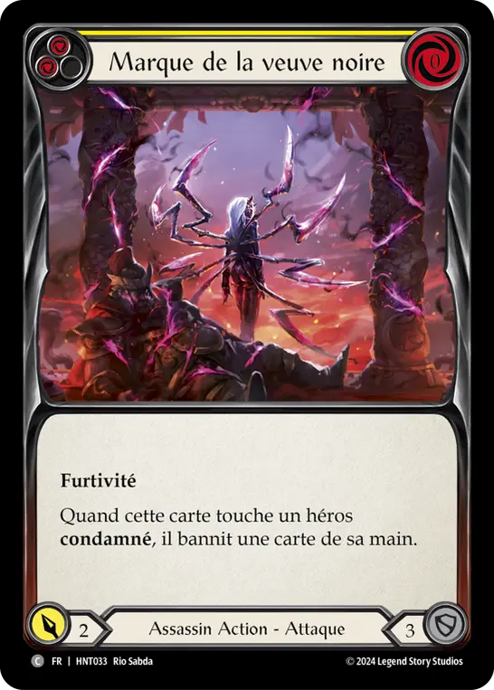 Card: Mark of the Black Widow (yel)