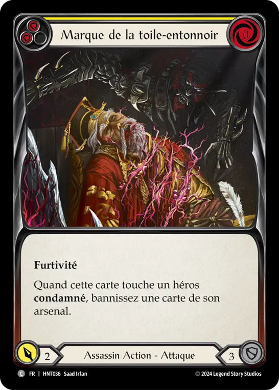 Card: Mark of the Funnel Web (yel)