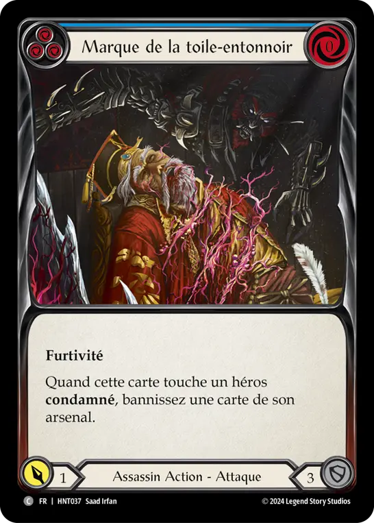Card: Mark of the Funnel Web (blu)