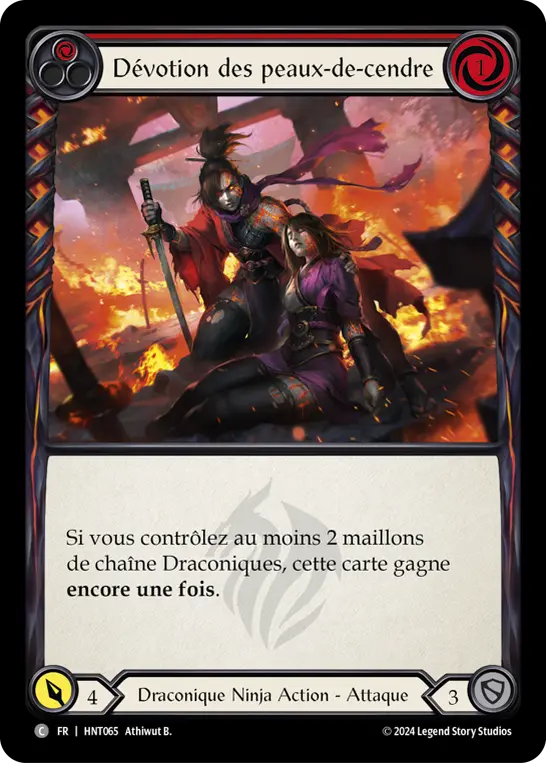 Card: Cinderskin Devotion (red)