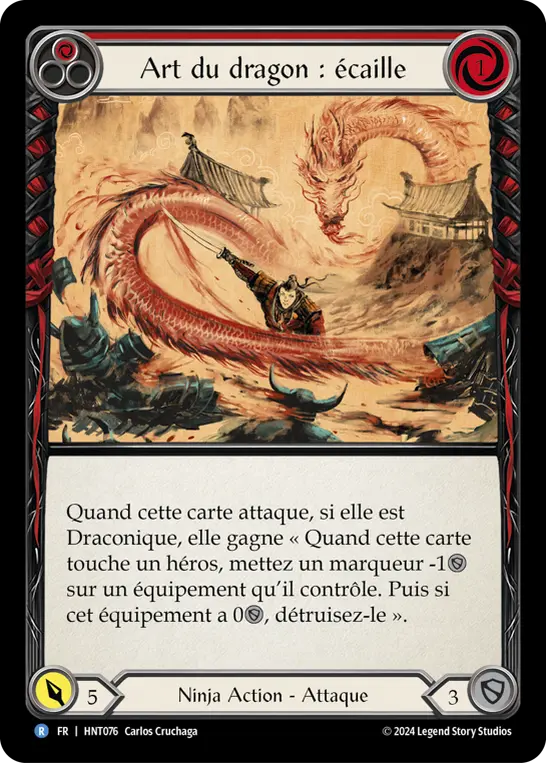 Card: Art of the Dragon: Scale (red)