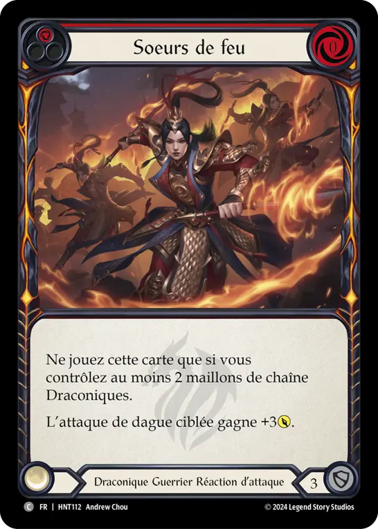 Card: Sisters of Fire (red)