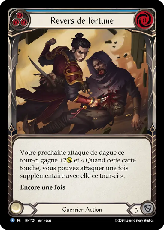 Card: Twist and Turn (blu)