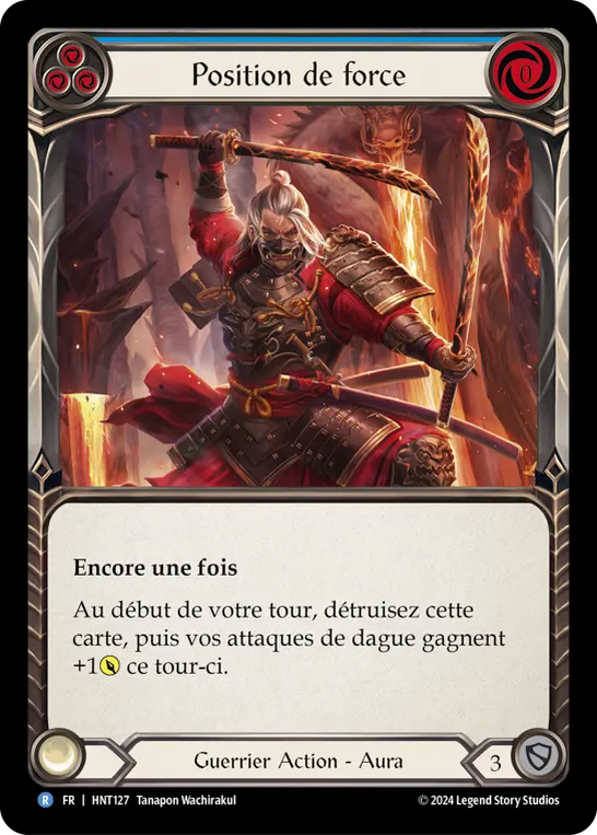 Card: Power Stance (blu)