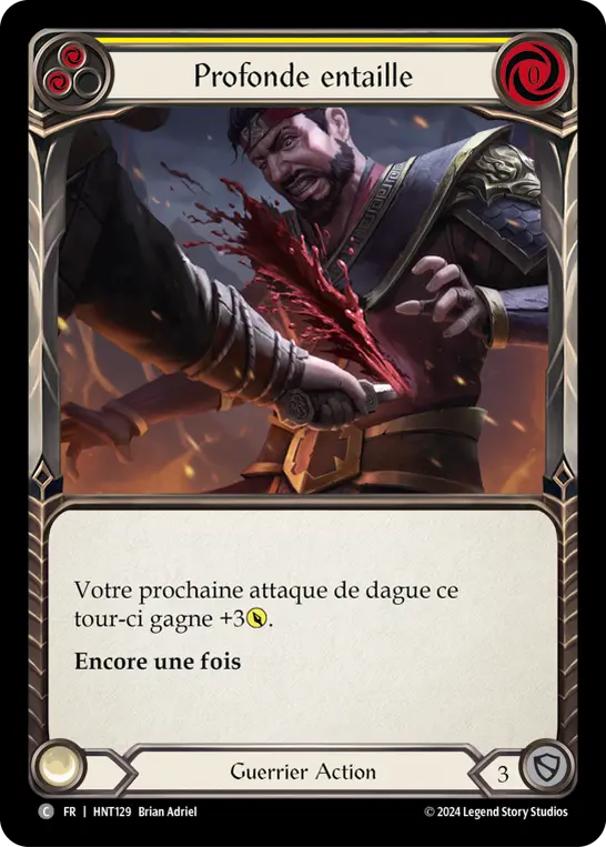 Card: Cut Deep (yel)