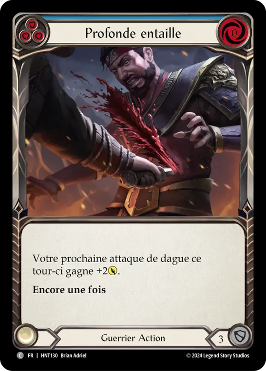 Card: Cut Deep (blu)