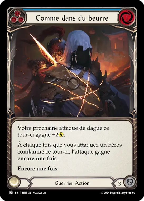 Card: Knife through Butter (blu)