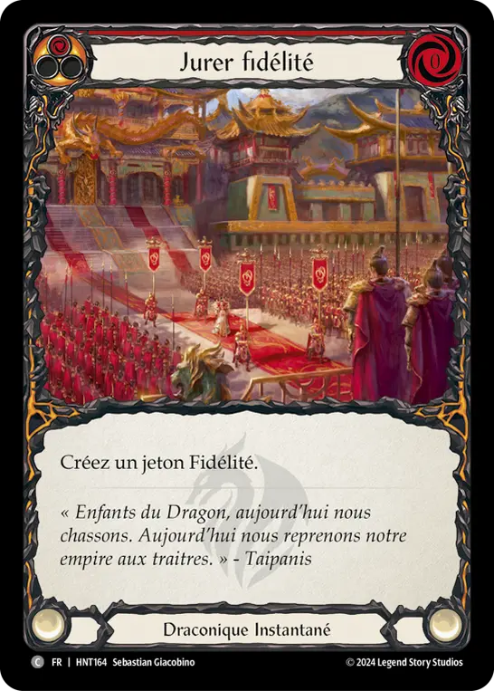 Card: Pledge Fealty (red)
