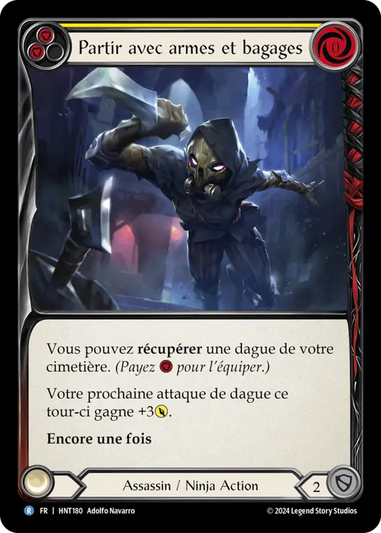 Card: Up Sticks and Run (yel)