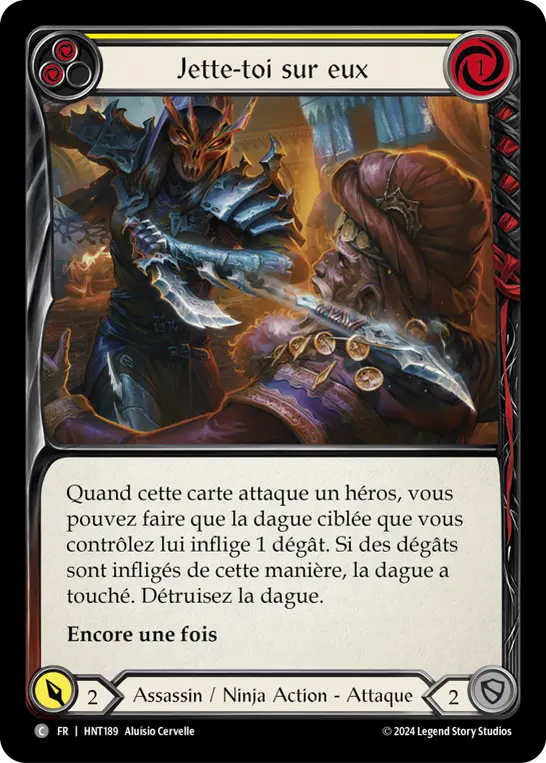 Card: Throw Yourself at Them (yel)