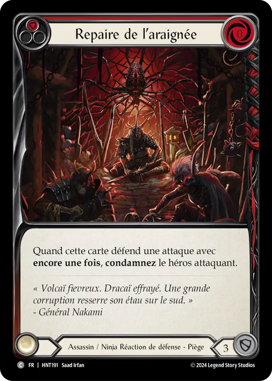 Card: Lair of the Spider (red)