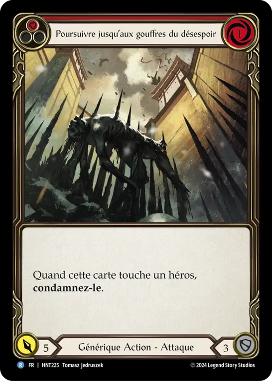Card: Pursue to the Pits of Despair (red)