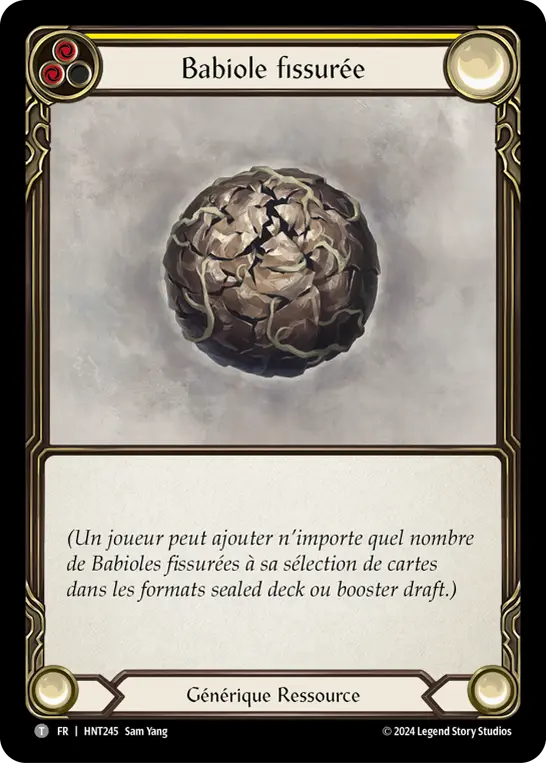 Card: Cracked Bauble (yel)