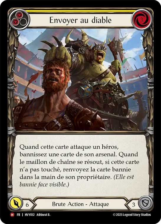 Card: Send Packing (yel)