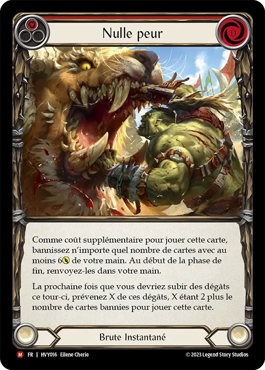 Card: No Fear (red)
