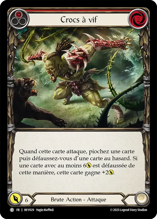 Card: Bare Fangs (red)