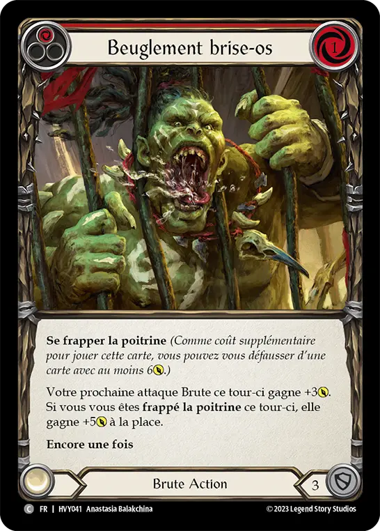 Card: Bonebreaker Bellow (red)