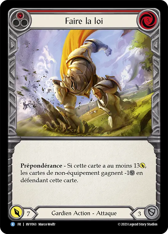 Card: Lay Down the Law (red)