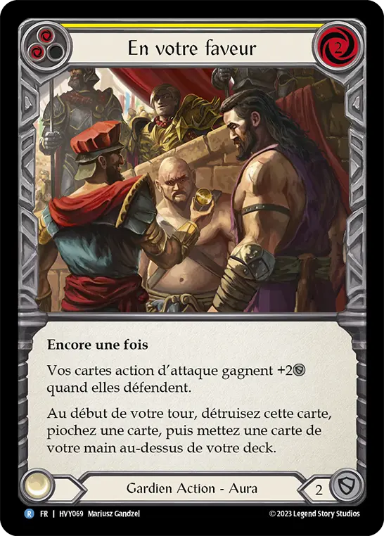 Card: Stacked in Your Favor (yel)