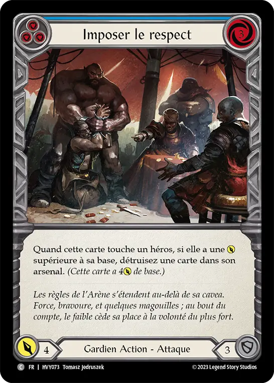 Card: Command Respect (blu)
