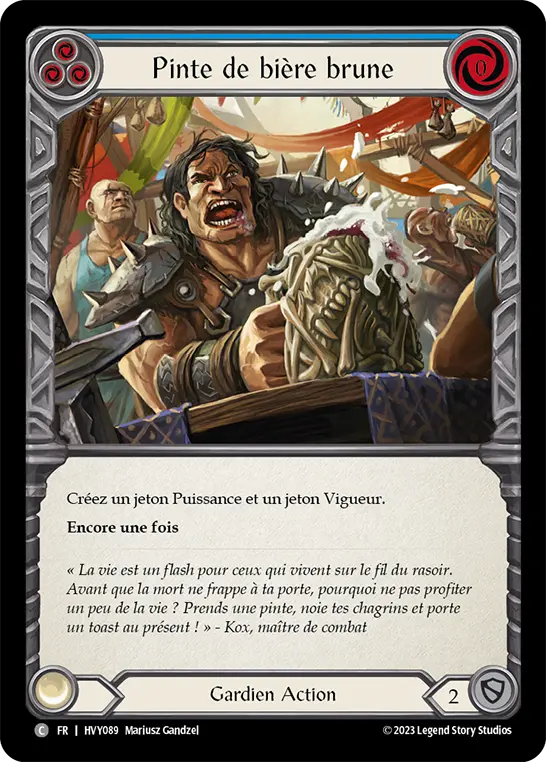 Card: Pint of Strong and Stout (blu)