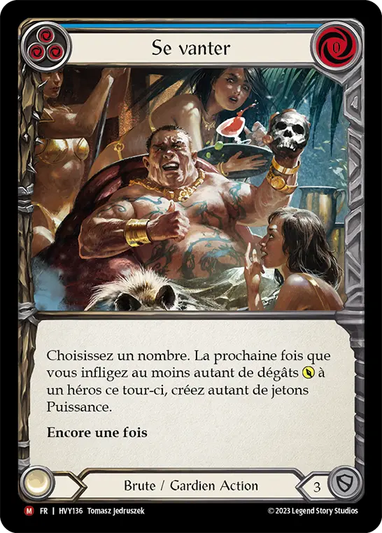 Card: Talk a Big Game (blu)
