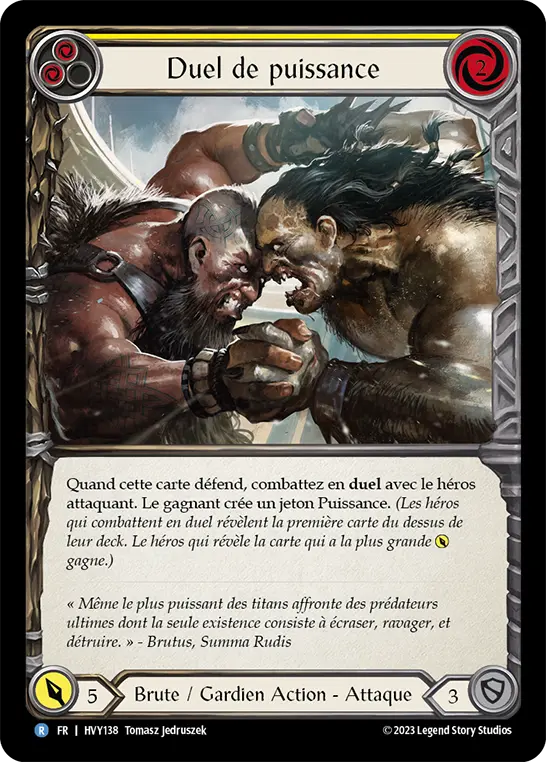 Card: Clash of Might (yel)