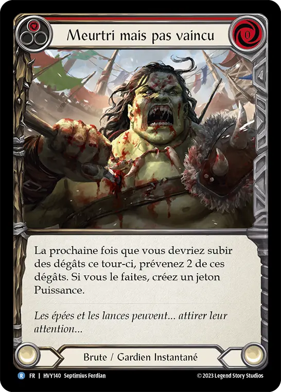 Card: Battered Not Broken (red)