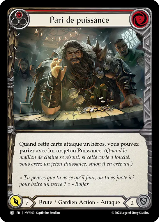 Card: Wage Might (red)