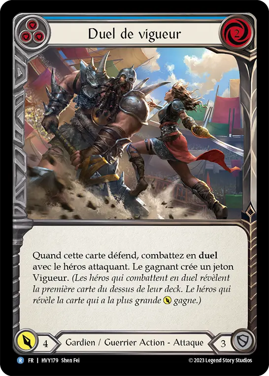 Card: Clash of Vigor (blu)